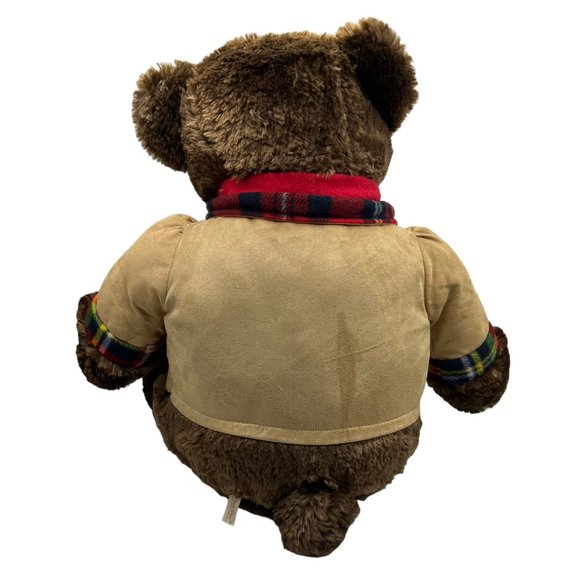 Dan Dee Collectors Choice Red Barn Toys 2018 Holiday 23" Plush Brown Bear Stuffe - Picture 6 of 16